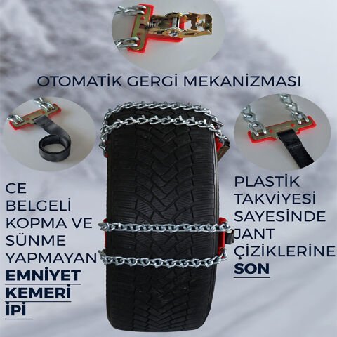 SER-MATİK PRATİK ZİNCİR S-155/195 OTO KAR ZİNCİRİ