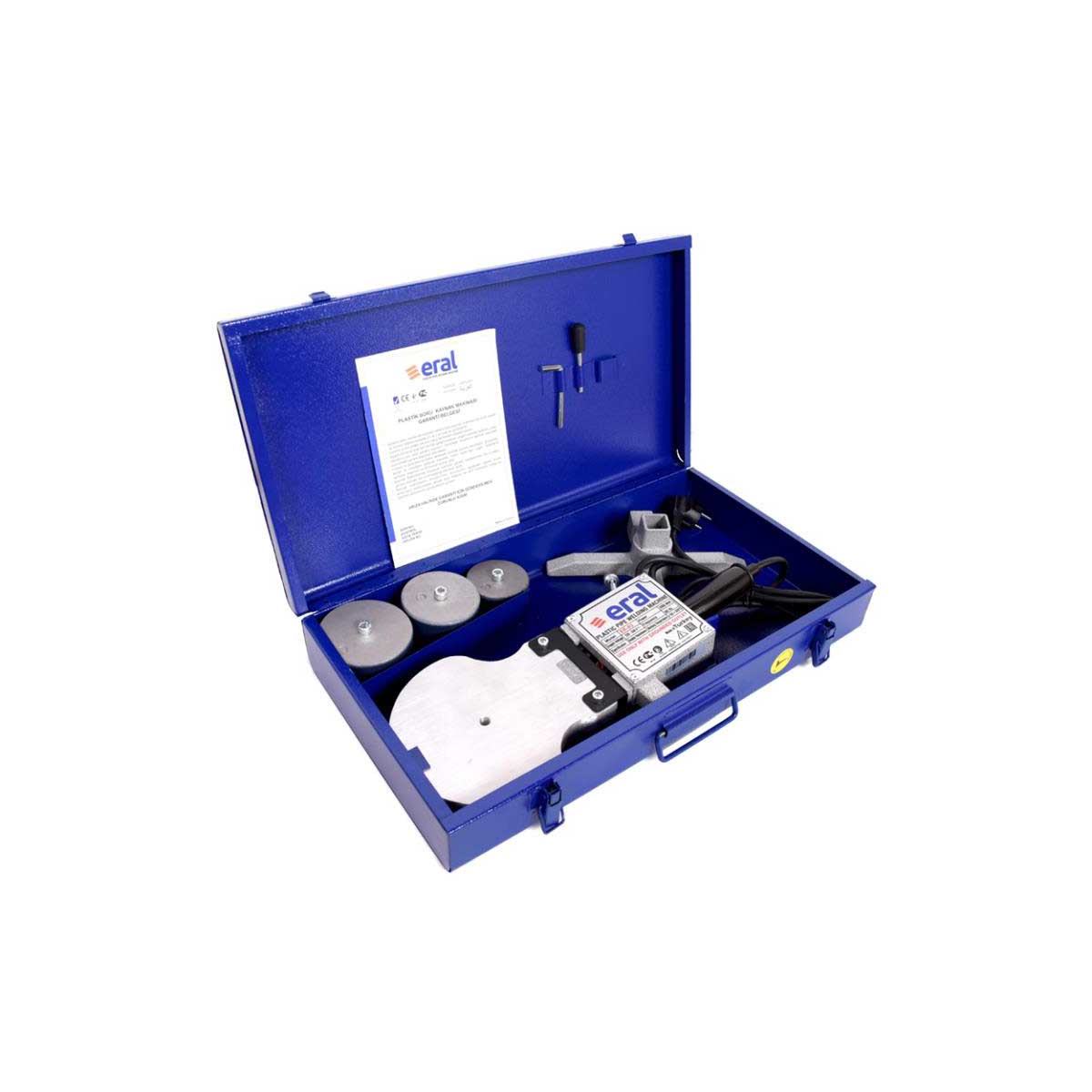 ERAL ER-03 KLASİK SET PVC-PPRC BORU KAYNAK MAKİNASI 2000W ÇİFT REZİSTANS 125 mm