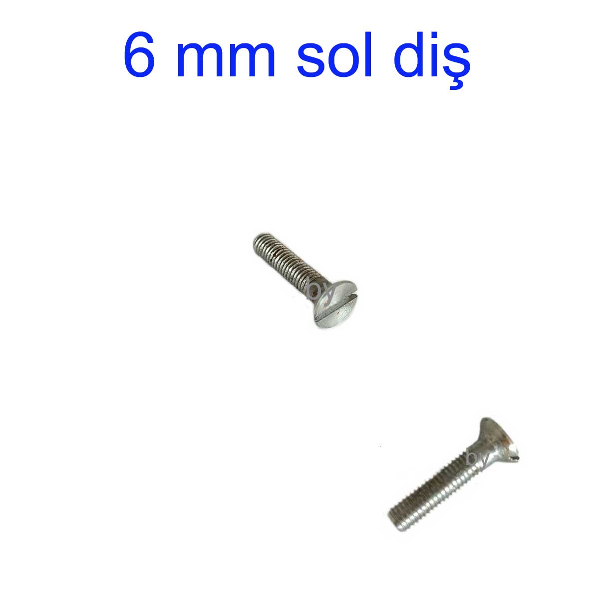 6 mm SOL DİŞ MANDREN VİDASI TERS Diş Matkaplar için