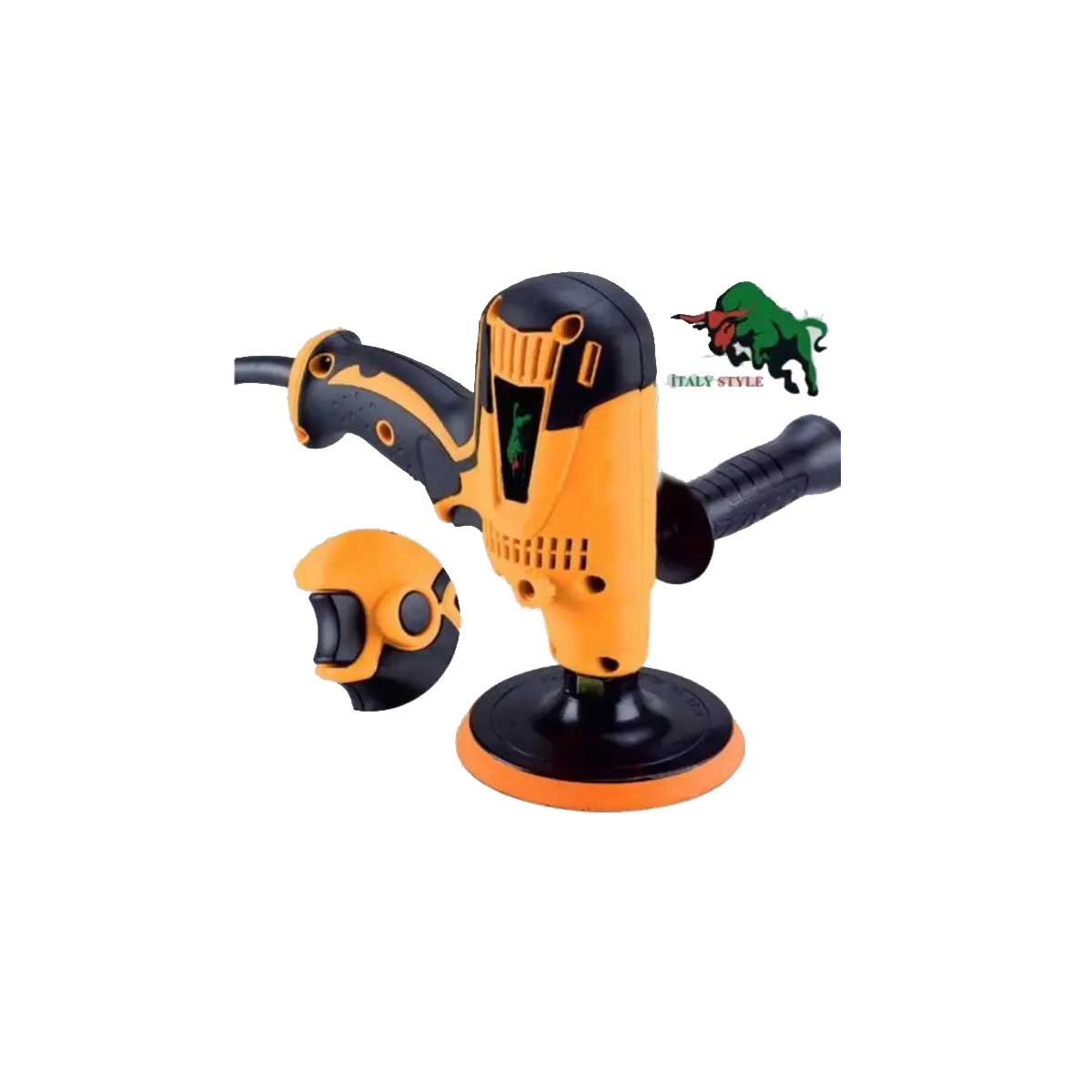 İTALY İTAL 140 ZIMPARA POLİSAJ MAKİNESİ 600 W 125 mm Devir ayarlı HALI YIKAMA KOLTUK YIKAMA