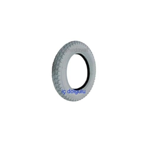 62-203 Gri DIŞ LASTİK İç Dolgulu 12 1/2*2-1/4 ENGELLİ ve AKÜLÜ 8 Jant TEKERLİ TIRPAN