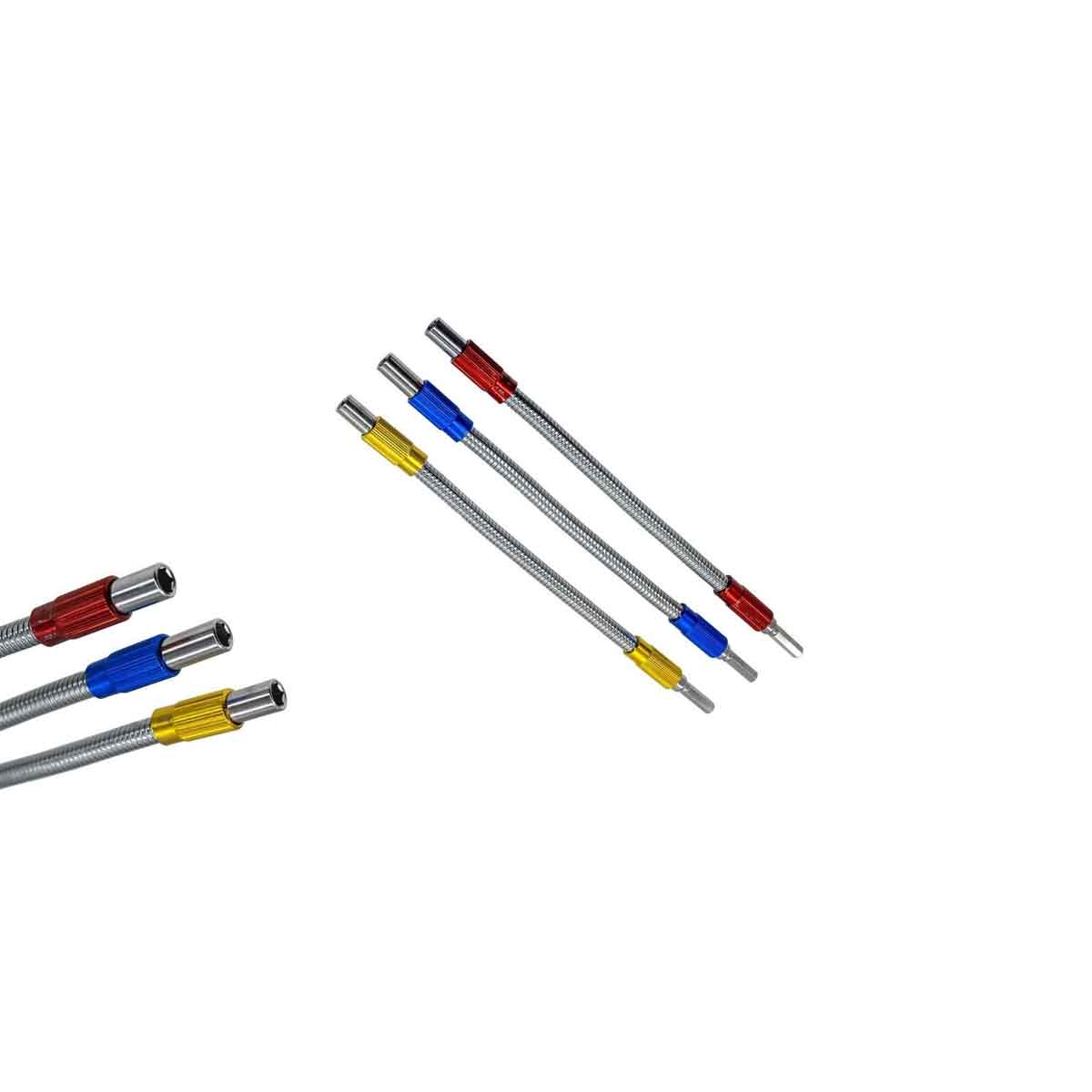 1/4 FLEXİBLE BİTS UÇ TUTUCU 245 mm 1 ad BÜKÜLEBİLİR BİTS UZATMA METAL ESNEK GÖVDELİ