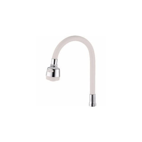 BATARYA BORUSU ESNEK BOYUN KUBAR KROM 48 cm SPİRAL KUBAR EVYE-MUTFAK-LAVABO Renkli BÜKÜLEBİLİR