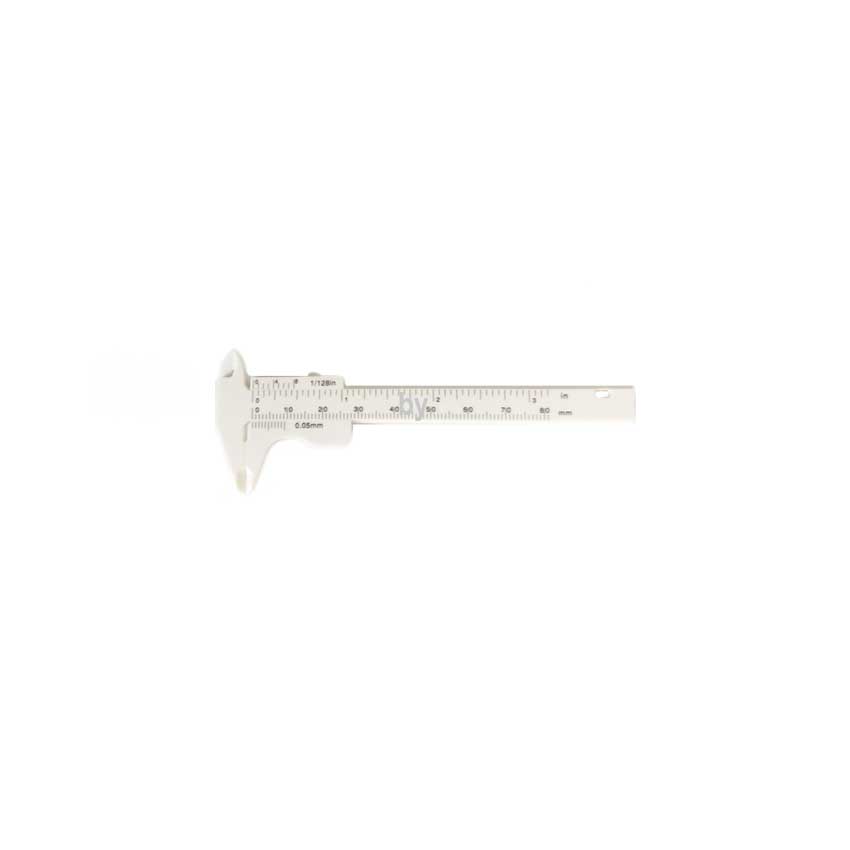 80 mm PLASTİK KUMPAS Beyaz 1/128 in