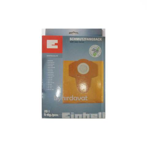 EİNHELL 20 L SÜPÜRGE TORBASI 5 Lİ Set 2351152 - RT-VC 1420-1525 SA-1630 SA-1500-1500 WM BT-VC 1115-1250-1250 S-1250-2-1250 SA-H-NS 1250-B-NT 1250- INOX 20 A-1450 WA-NTS 1500-WM 1220 S-YLP 1252 NG 1250