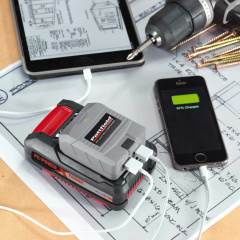 EİNHELL TE-CP 18 Lİ USB MOBİL ŞARJ CİHAZI Solo Power X-Change ailesi Cep telefonu