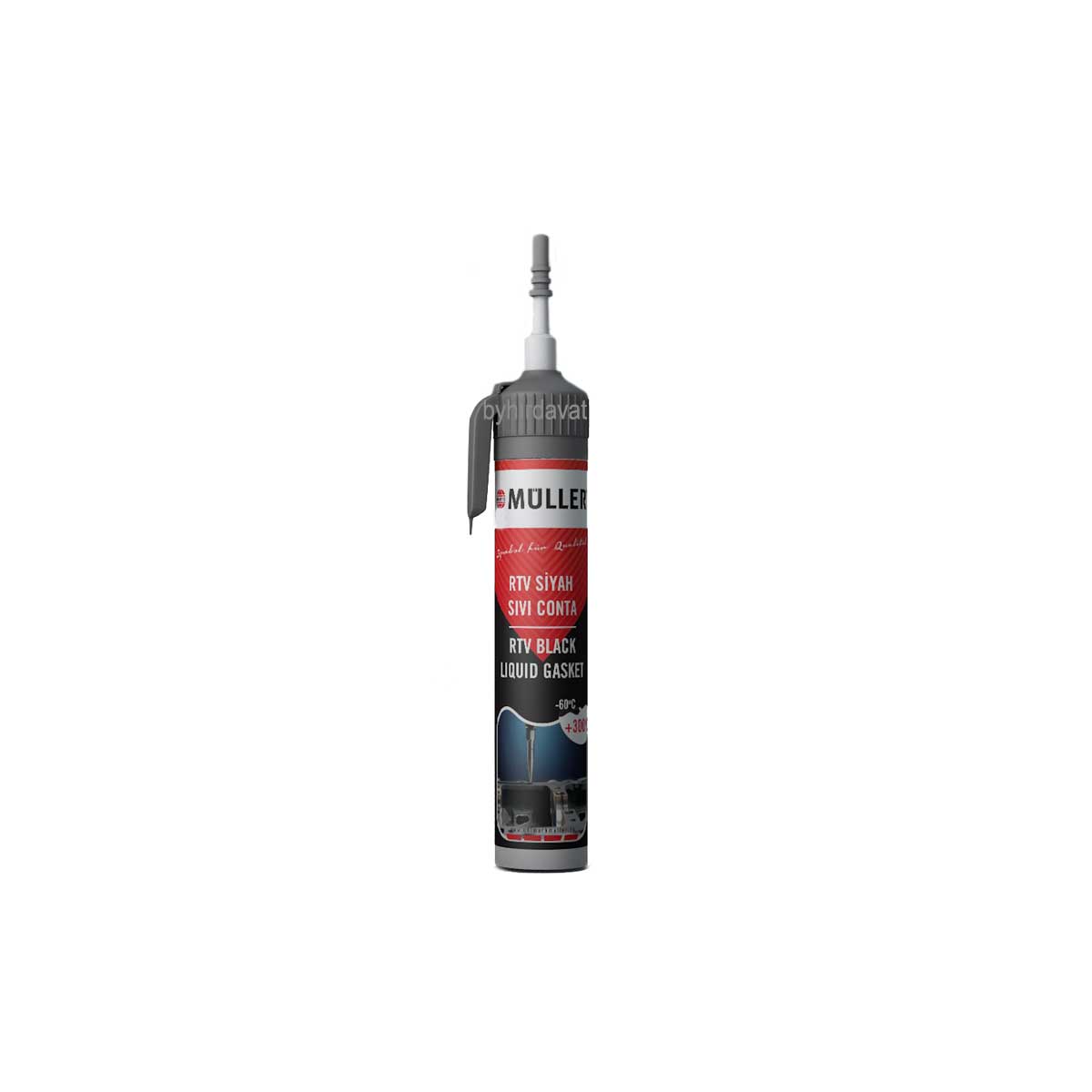 UNİMARK MÜLLER 200 ml RTV SIVI CONTA Siyah YÜKSEK ISI SİLİKONU Germany Quality TETİKLİ AYARLI