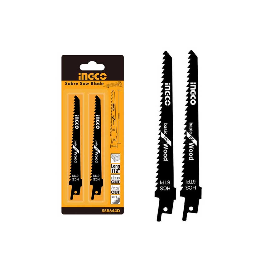 İNGCO 2 li Set KILIÇ TESTERE TİLKİ KUYRUĞU BIÇAĞI İNG-SSB644D Ahşap-mdf-Sunta-Tahta Kesim AEG-ATLAS-COPCO-BOSCH-BLAC&DECKER-BAY-TEC EİNHELL-FLEX-HITACHI-MAKİTA-METABO-MİLWAUKE-RODEX