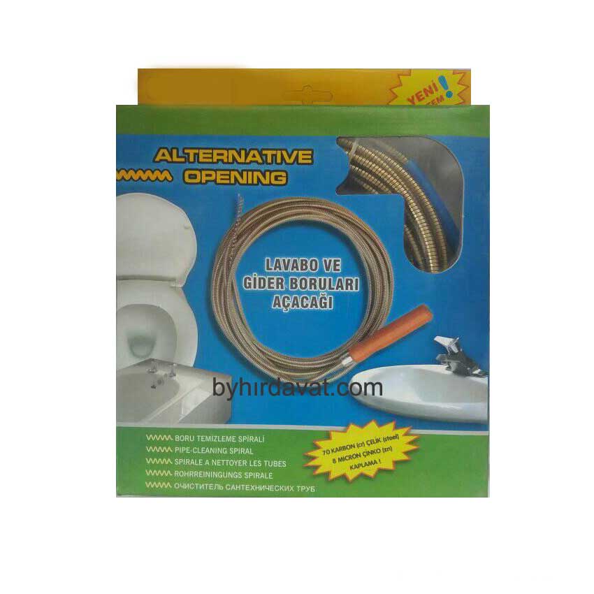 7 mm 12 mt KANAL LAVABO GİDER BORU AÇMA SPİRALİ KILAVUZ