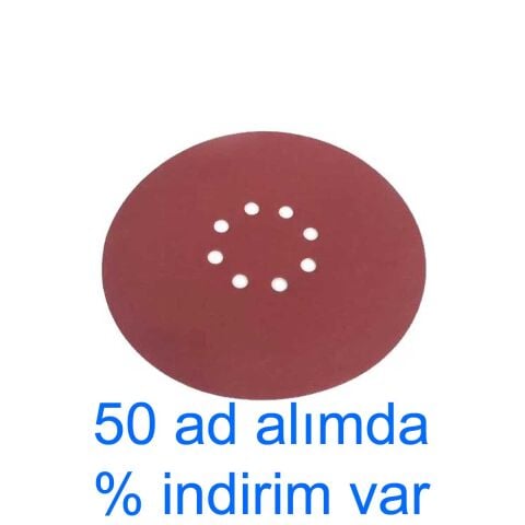 225 mm 220 Kum 8 Delikli TAVAN DUVAR CIRT ZIMPARA Cırtlı Zımpara Kahve veya Siyah olabilir