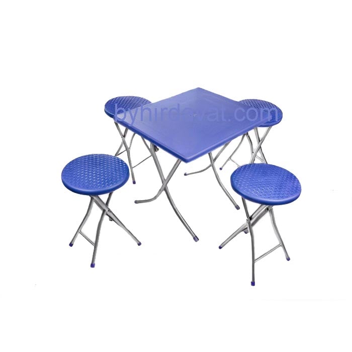KAMP PİKNİK BAHÇE MASA SANDALYE SETİ PLASTİK 5 li