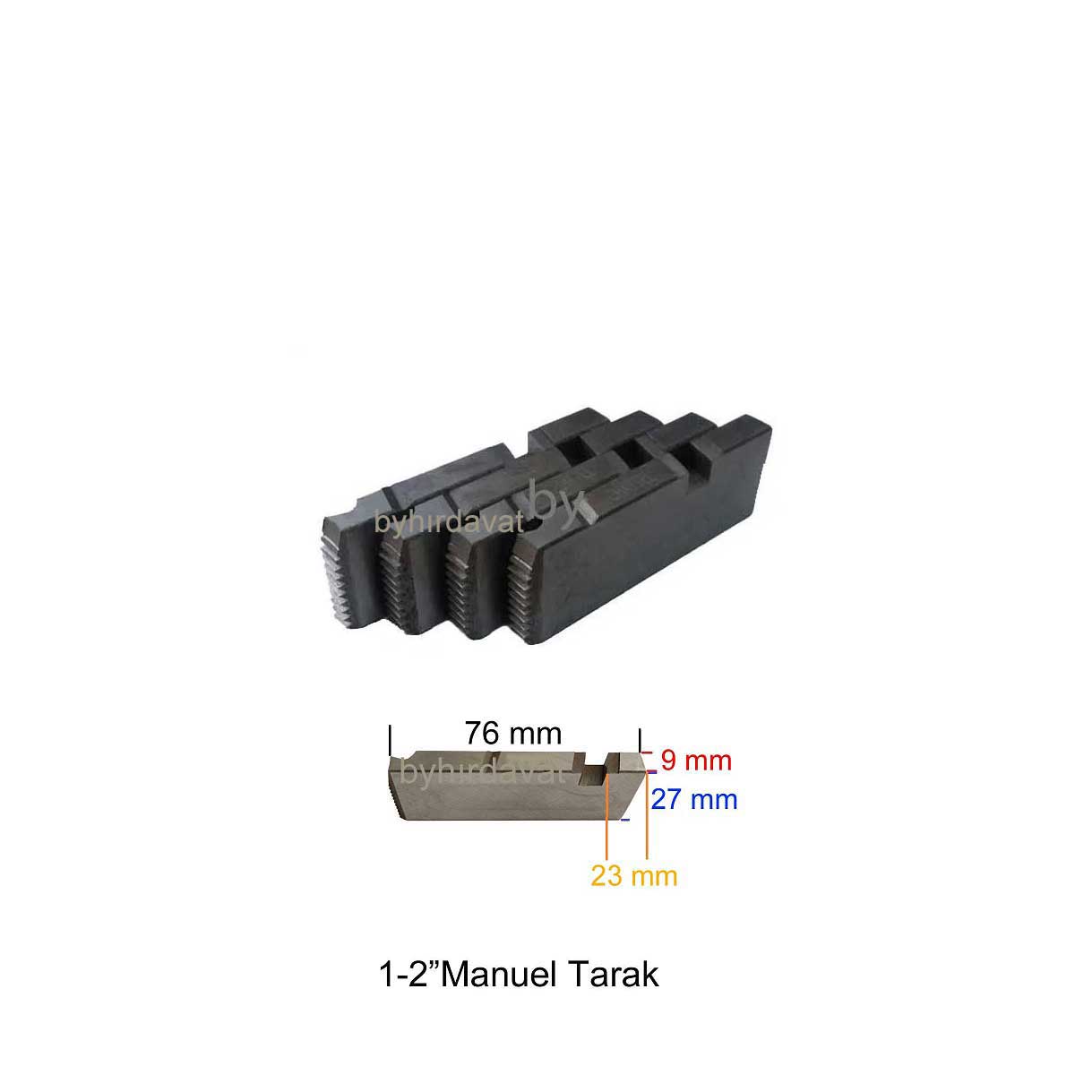 CHATTEL 2 lik 1-2 Manuel TARAK TEZGAH PAFTA TARAĞI BSPT CS HSS ÇELİK TARAK CHT 3001
