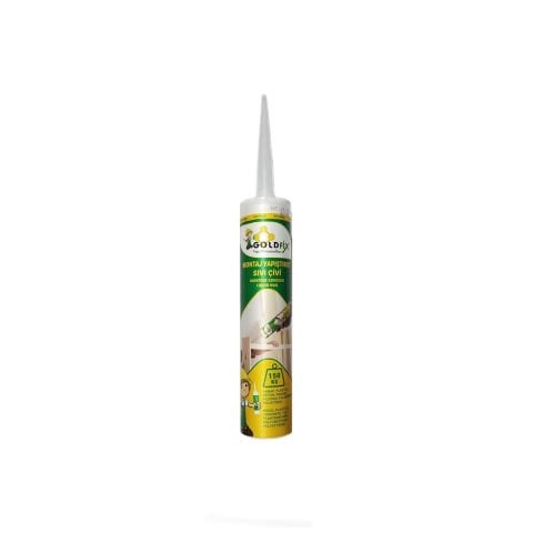 GOLDFİX 280 ml MONTAJ YAPIŞTIRICISI SIVI ÇİVİ Ahşap-Beton-Alçı-Fayans-Korniş-Plastik Yapıştırıcı