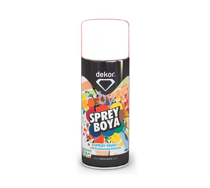 DEKOR SPREY BOYA 650 Parlak Beyaz 400 ml Spray