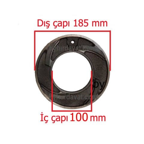 2 lik SALYANGOZ 100 mm TEZGAH PAFTA KAFA SALYANGOZU APAZ-DMR-EUROMAX-KALE-NORA GRI-CAT-PROTER