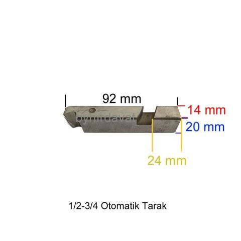 CHATTEL 2 lik 1/2-3/4 Otomatik TARAK TEZGAH PAFTA TARAĞI BSPT CS HSS ÇELİK TARAK