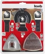 KWB 17 PARÇA RASPALAMA SETİ BOSCH-EİNHELL-MAKİTA-RTR RASPA BIÇAĞI