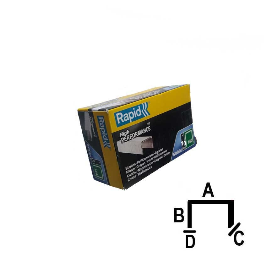 RAPİD 140 SERİSİ ZIMBA TELİ 10 mm Genişlik 10.6 Boy 5000 ad 1/1