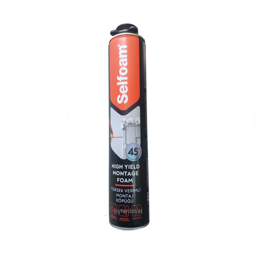 SELFOAM 750 ml TABANCALI KÖPÜK YÜKSEK VERİMLİ MONTAJ KÖPÜĞÜ