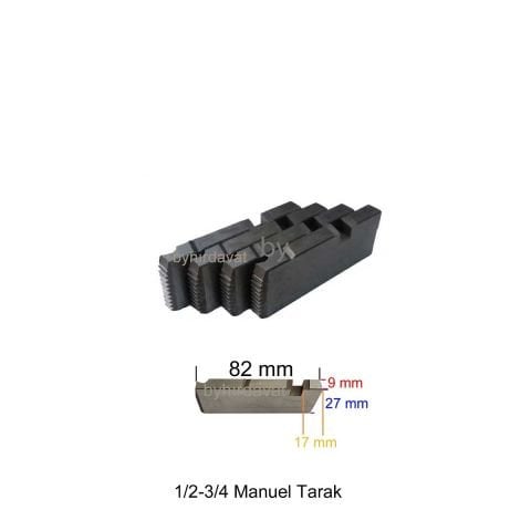 CHATTEL 2 lik 1/2-3/4 Manuel TARAK TEZGAH PAFTA TARAĞI BSPT SS CHT 3001