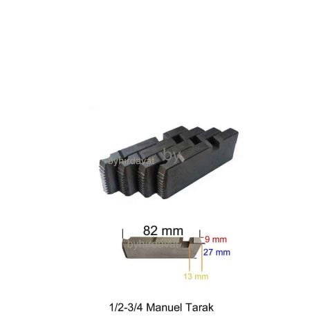 CHATTEL 2 lik 1/2-3/4 Manuel TARAK TEZGAH PAFTA TARAĞI BSPT SS CHT 3001