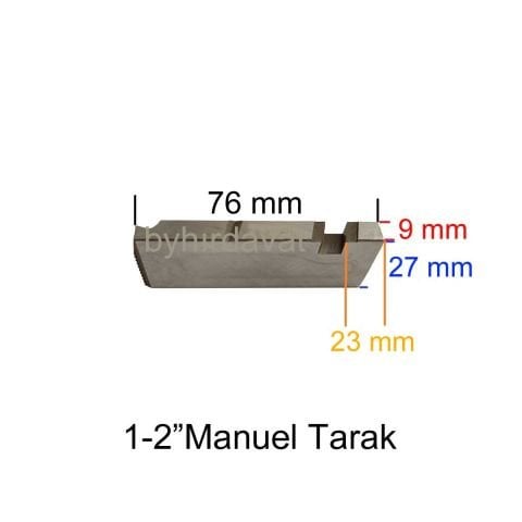 CHATTEL 2 lik 1/2-3/4 Manuel TARAK TEZGAH PAFTA TARAĞI BSPT SS CHT 3001