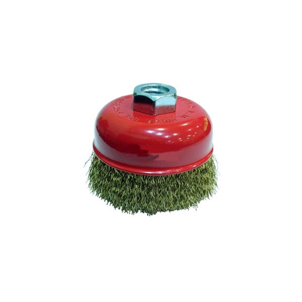 100 mm SARI DALGALI ÇANAK TEL FIRÇA M14