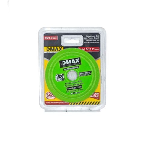 DMAX 115 mm DMX4676 ELMAS CAM KESME DİSKİ HASSAS KESME DİSKİ Cam Porselen Seramik KESME DİSK 115X1.0X22-23 mm