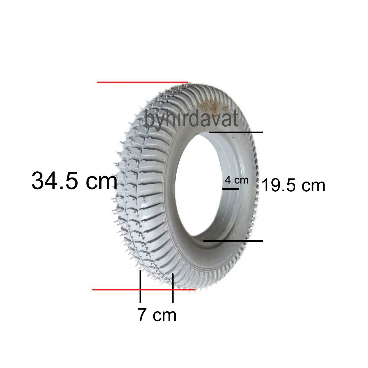3.00-8 DOLGU TEKER Gri Ağır ENGELLİ ve AKÜLÜ TEKERİ Patlamaz Kaliteli Dış Lastik İç Lastiksiz (62-203 Arama için)