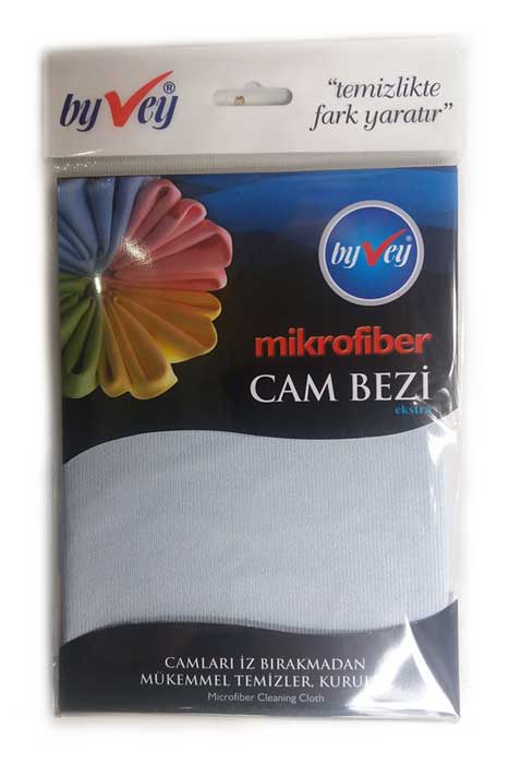 BYVEY MİKROFİBER CAM TEMİZLİK BEZİ
