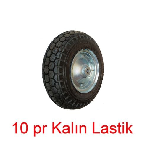 8 Jant 4.00-8 JANTLI Havalı TEKER 25 mm Rulmanlı 10 Kat Kalın Kaliteli Sağlam ÇAPA MAKİNASI-REMORK-TARIM MAKİNALARI