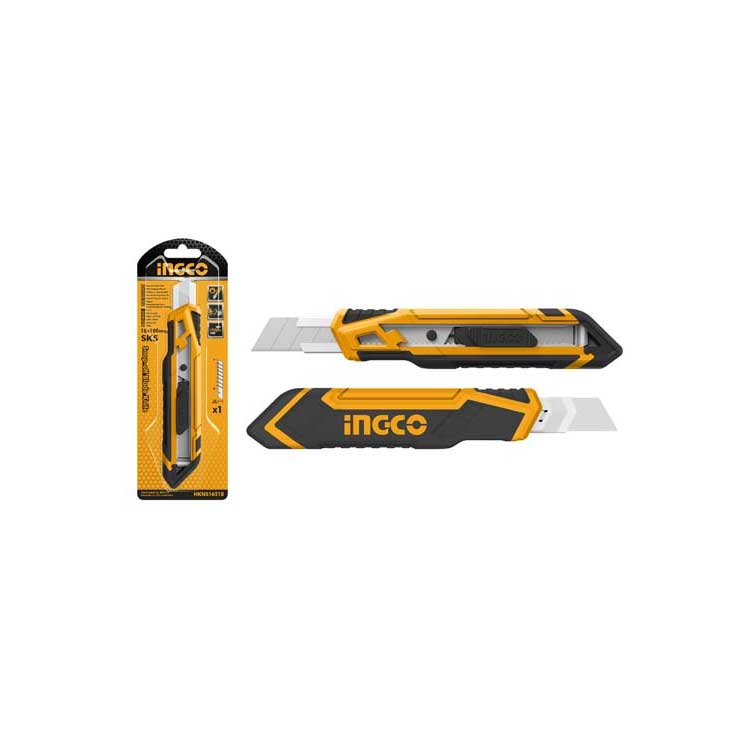 İNGCO 18 mm MAKET BIÇAĞI Sürgü Sistemi İNG-HKNS16518