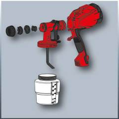 EİNHELL TC-SY 500 P ELEKTRİKLİ BOYA TABANCASI