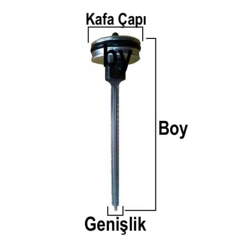 27 mm PİSTON HAVALI BRAD ÇİVİ TABANCA PİSTONU 128 ÇEKİÇ SOMA SMF-50A F50