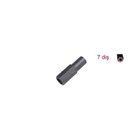 7 Diş ŞAFT MİLİ EKLEMİ TIRPAN ÇAPA APARATI DİŞLİ MİLİ 7 T VT01207 EKLEME
