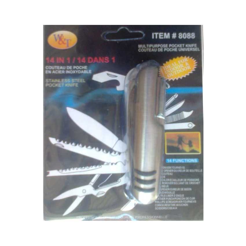 WT 8088 IN 1/ 14 DANS 1 KAMP CEP BIÇAK SETİ ÇOK FONKSİYONLU CEP BIÇAĞI