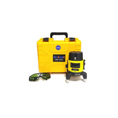 ROLWAL T007-Line 2 ÇİZGİ LAZER HİZALAMA Şarjlı Dikey-Yatay TERAZİ Yeşil Çizgili LASER