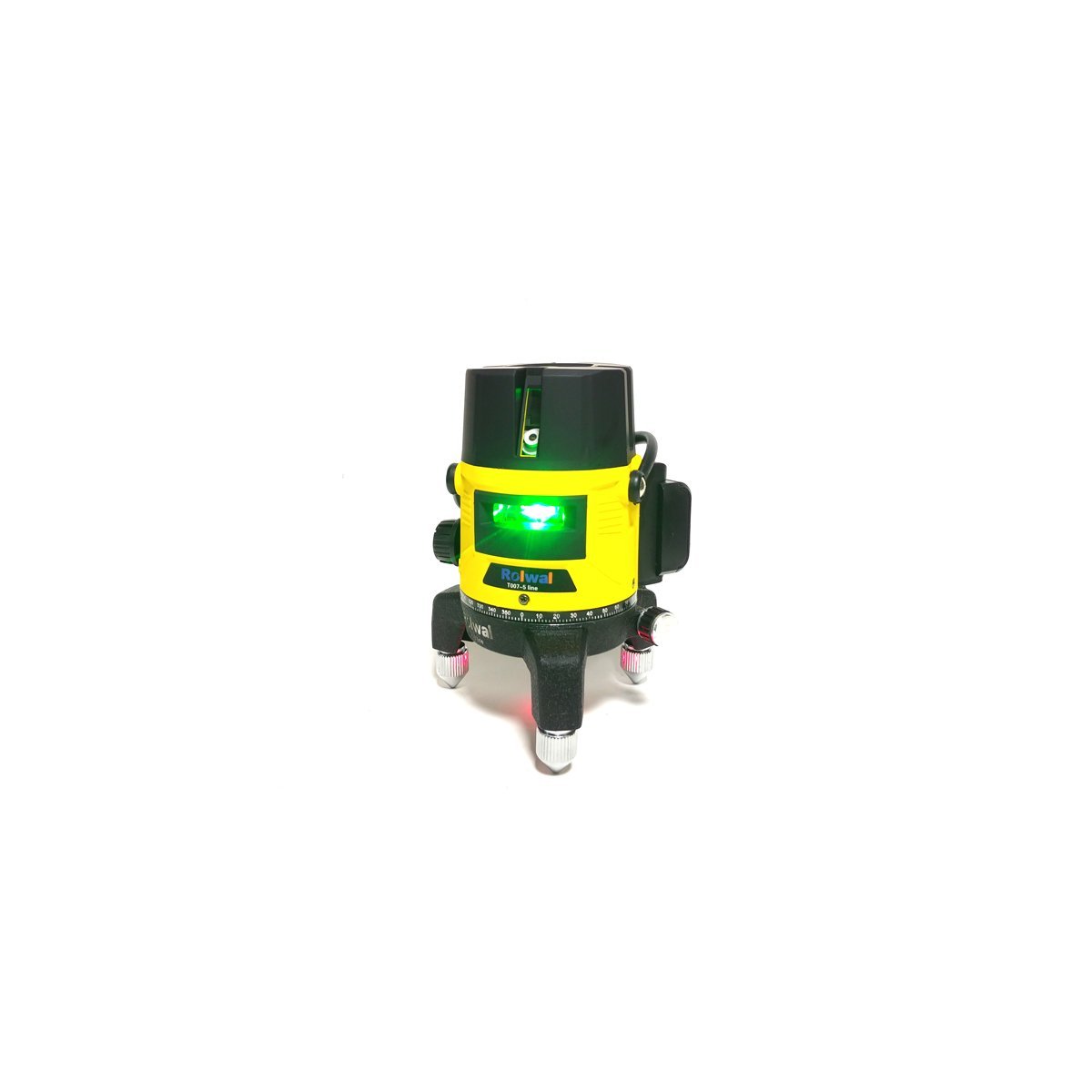 ROLWAL T007-Line 5 ÇİZGİ LAZER HİZALAMA Şarjlı Dikey-Yatay TERAZİ Yeşil Çizgili LASER