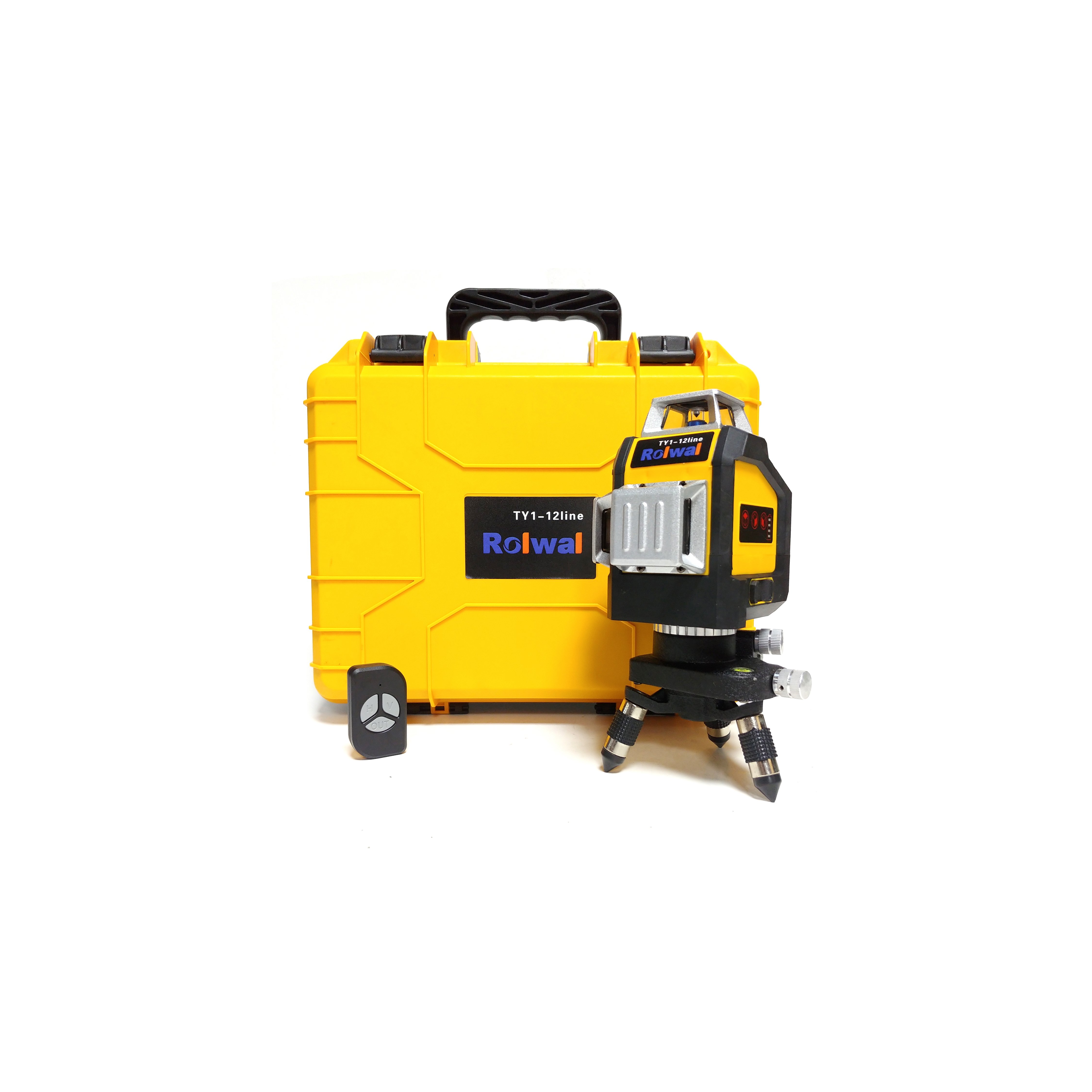 ROLWAL TY1 STİL 12 ÇİZGİ LAZER HİZALAMA Akülü Şarjlı Dikey-Yatay-Kare-Dikdörtgen TERAZİ Yeşil Çizgili LASER
