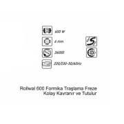 ROLWAL RWL-3709 FORMİKA TRAŞLAMA FREZE MAKİNESİ 600W