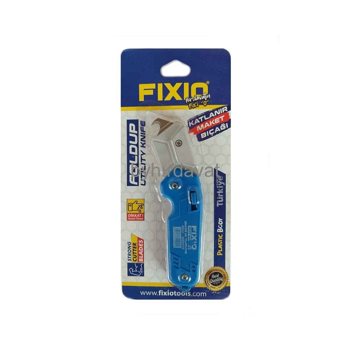 FIXIO MB1011 ÇAKI TİP MAKET BIÇAĞI Kancalı Plastik ÇOK AMAÇLI KATLANIR MAKET HALI BIÇAĞI Çengelli