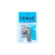 CEMAX RAKAM 1 no Krom KAPI NUMARASI PLASTİK YAPIŞKANLI 3.75 cm