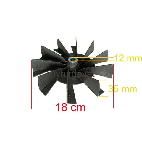 180 mm PERVANE YAYIK MAKİNASI KARIŞTIRICI FAN Kasnaklı PROFİLO