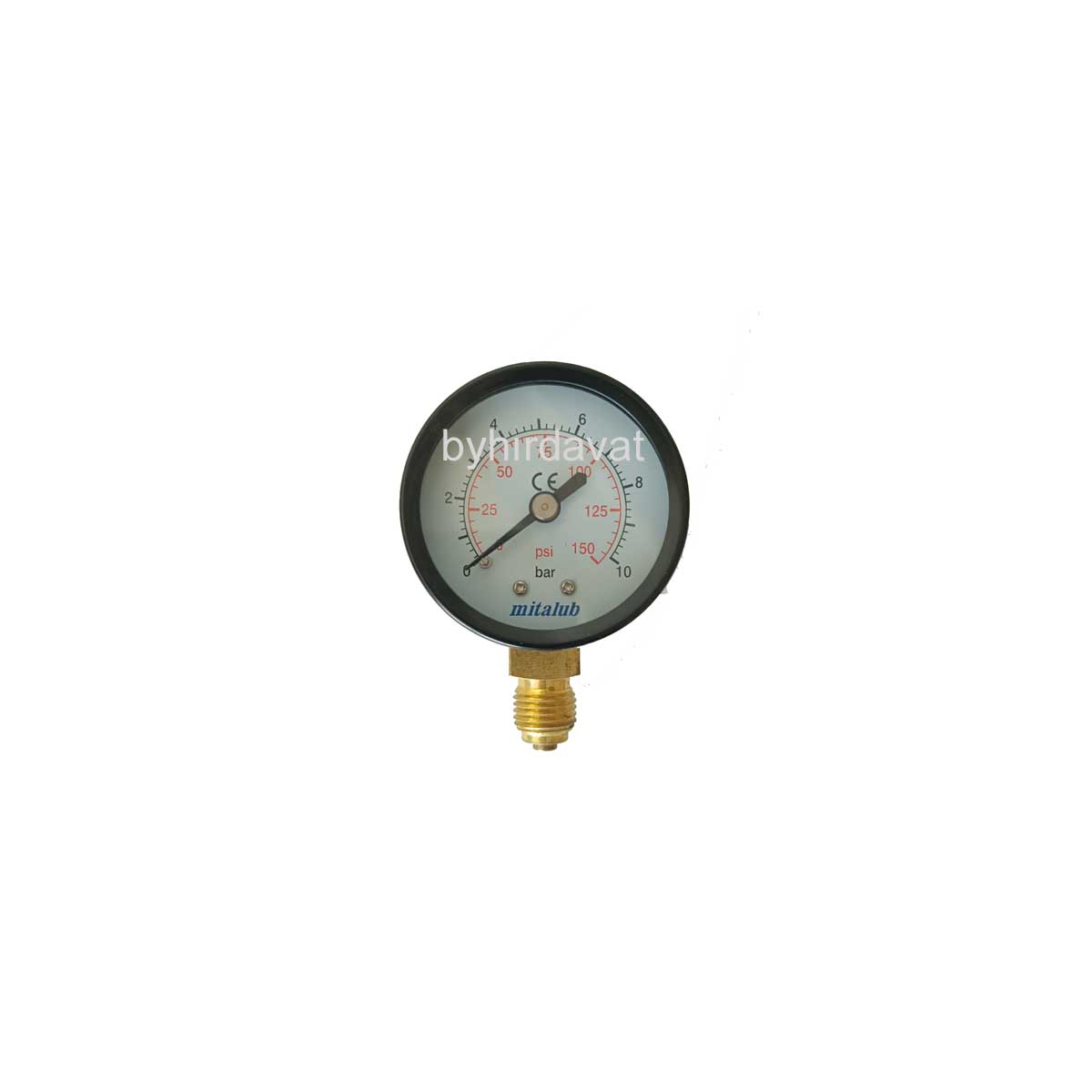 10 Bar 1/4 MANOMETRE 50 mm KOMPRESÖR HAVA BASINÇ SAATİ
