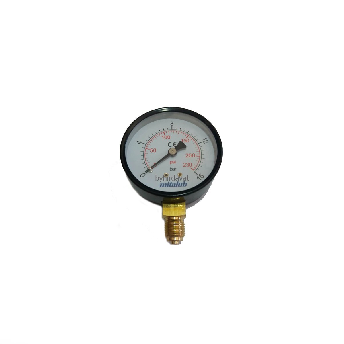 16 Bar 1/4 MANOMETRE 63 mm KOMPRESÖR HAVA BASINÇ SAATİ