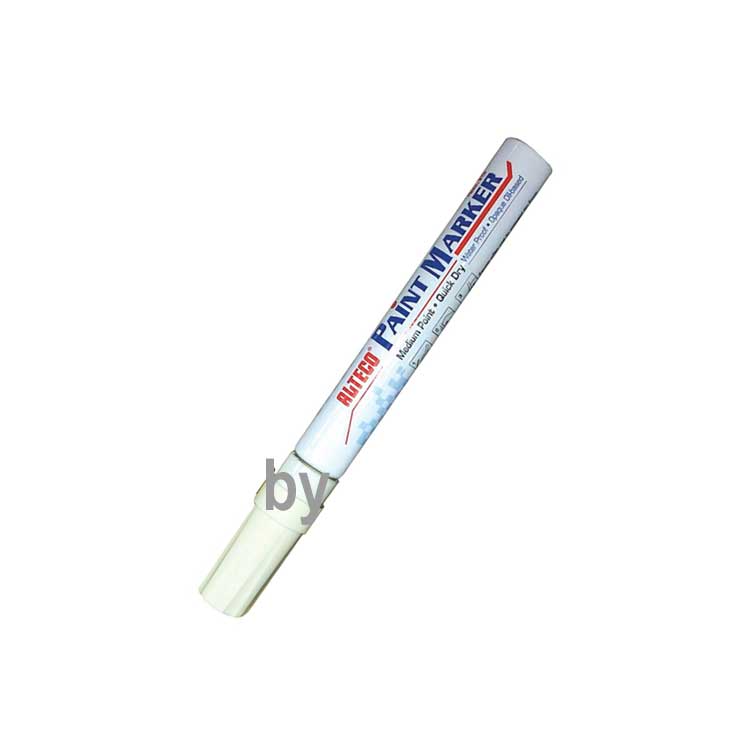 ALTECO Beyaz PAİNT MARKER YAZI ve RÖTÜŞ KALEMİ AHŞAP-METAL-SERAMİK-CAM